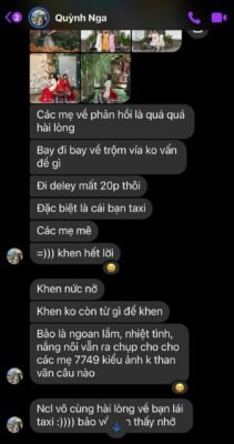 Xe Dịch Vụ Taxi Tiến Thuỷ Đà Lạt - customer review